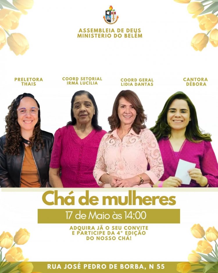 Convite Especial para a 4ª edição do Chá das Mulheres!