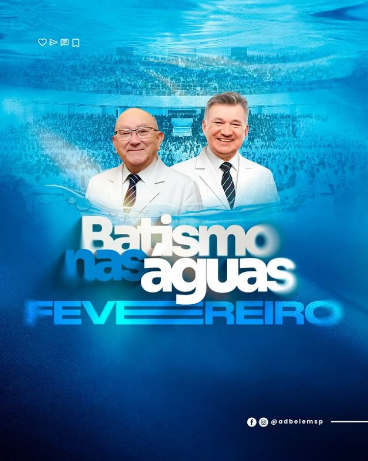 Batismo no mês de Fevereiro está chegando